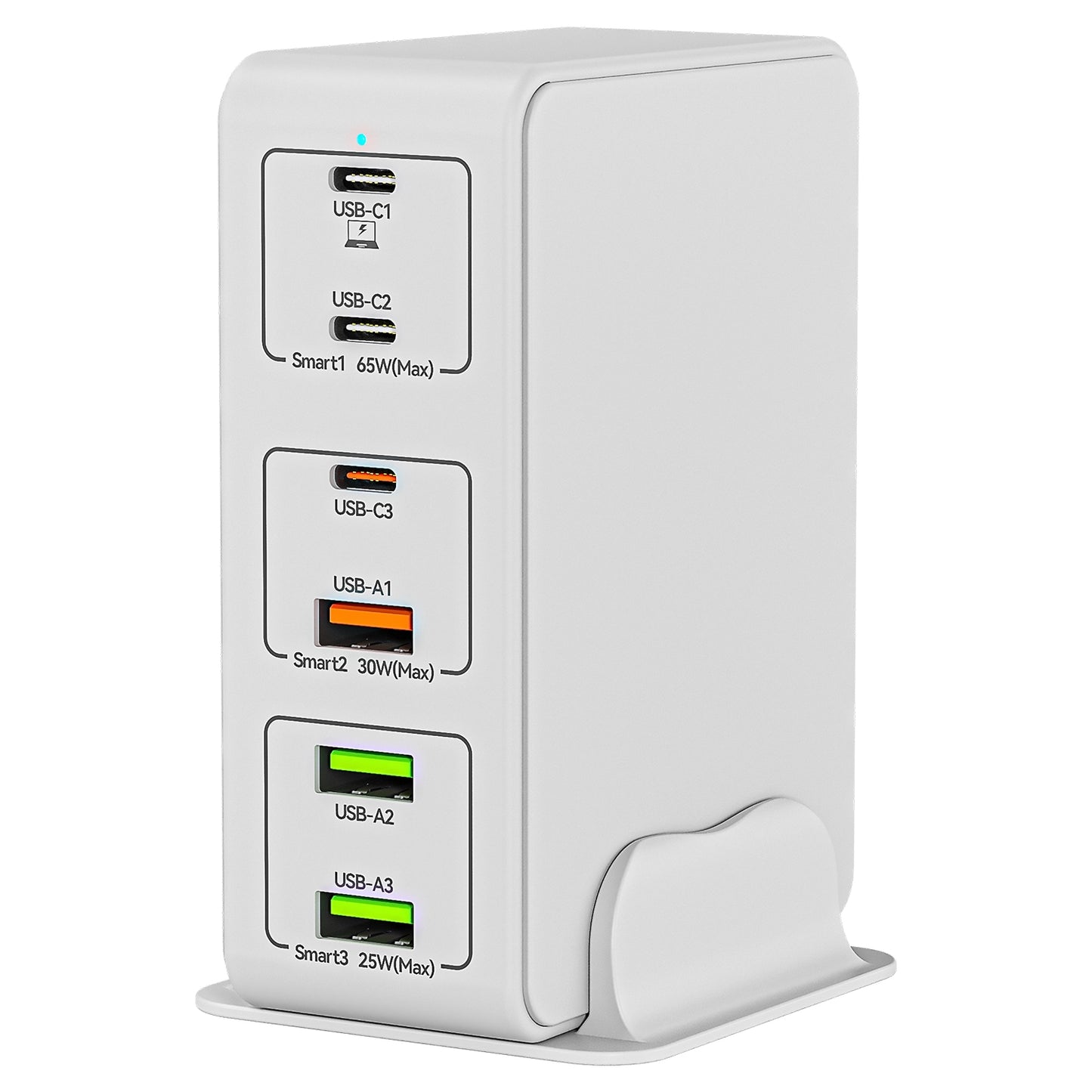 818H 120W PD Fast Charging Portable Power Adapter 3 USB-C + 3 USB-A Travel Wall Charger