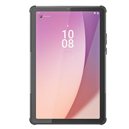 For Lenovo Tab M9 Tyre Pattern Kickstand Case PC+TPU Shockproof Tablet Cover