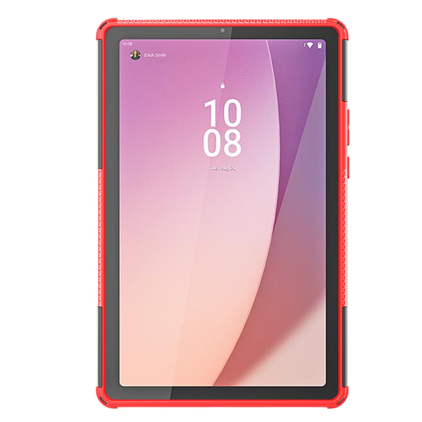 For Lenovo Tab M9 Tyre Pattern Kickstand Case PC+TPU Shockproof Tablet Cover