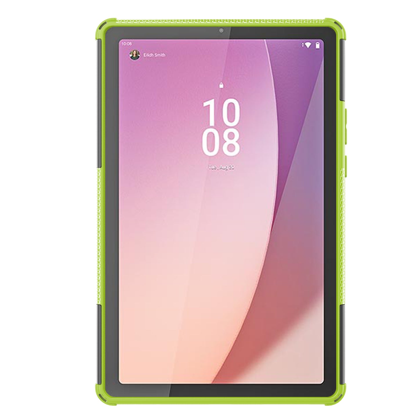 For Lenovo Tab M9 Tyre Pattern Kickstand Case PC+TPU Shockproof Tablet Cover