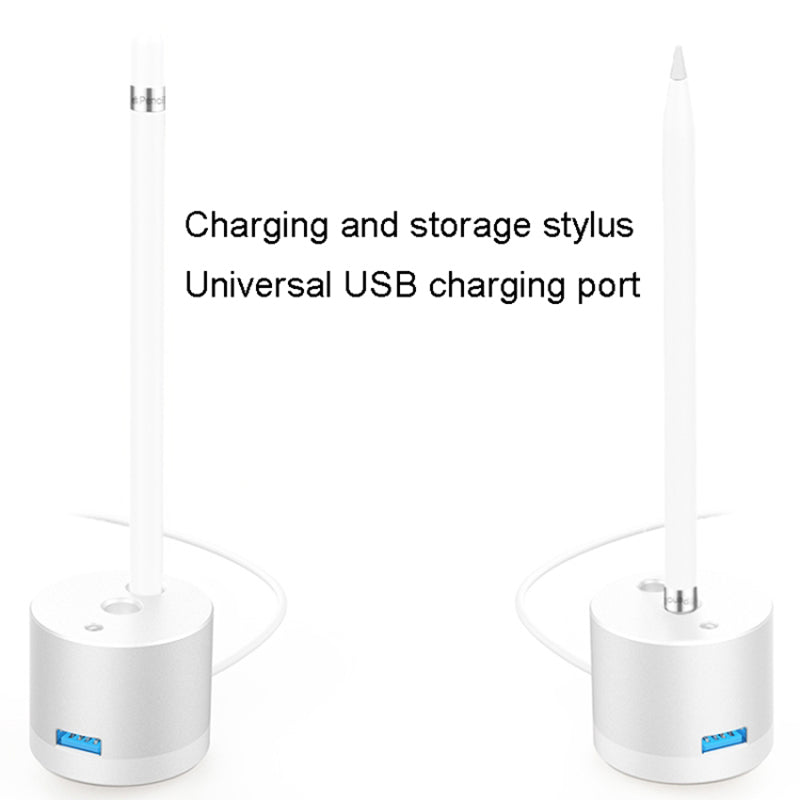 Desktop Charger Adapter for Apple Pencil (1st Generation) Charging Station with LED Light, USB Interface