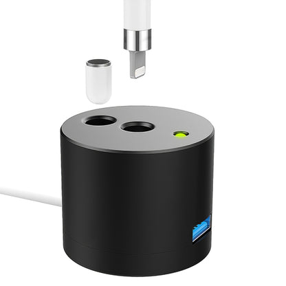 Desktop Charger Adapter for Apple Pencil (1st Generation) Charging Station with LED Light, USB Interface