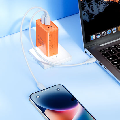 AZEADA 65W Fast Charging Adapter 2 Type-C + 2 USB Portable GaN Wall Charger