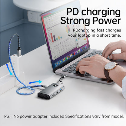 ORICO PW11-5P 5 in 1 Docking Station 4K Video PD 60W Charging Multifunctional Type-C Hub