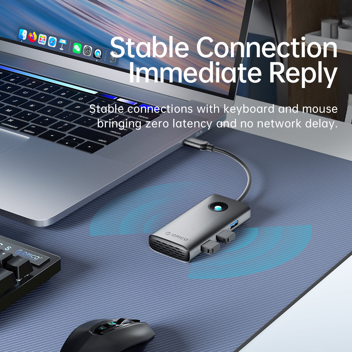 ORICO PW11-5P 5 in 1 Docking Station 4K Video PD 60W Charging Multifunctional Type-C Hub