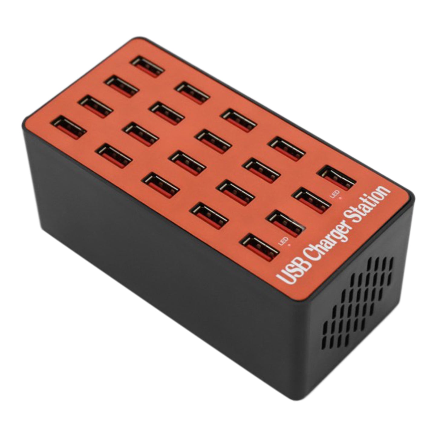 A5 80W 20 USB Ports Desktop Charger PC+ABS Phone Tablet Fast Charging Station (CE Certified)