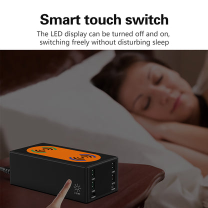 888W Multi-Port USB Phone Charger QC3.0 Fast Charger 15W Wireless Charger PD 65W Charging Station for Laptops