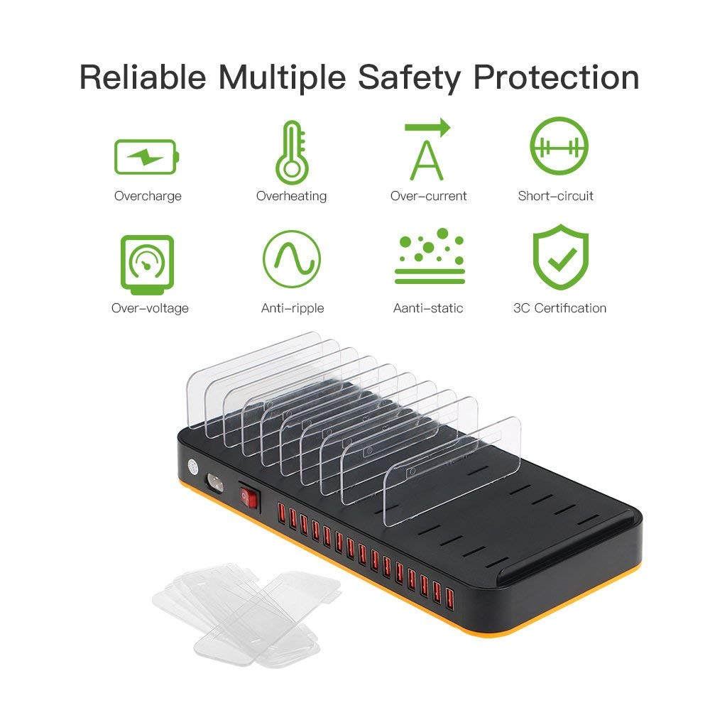 8815 Mobile Phone Tablet Charger 15 Port USB Charging Station 5V 20A 100W High Power Charging Stand (with CE)