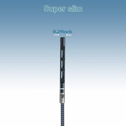 4-in-1 USB to USB2.0x3 + USB3.0 USB Hub Aluminum Alloy Laptop Computer Adapter