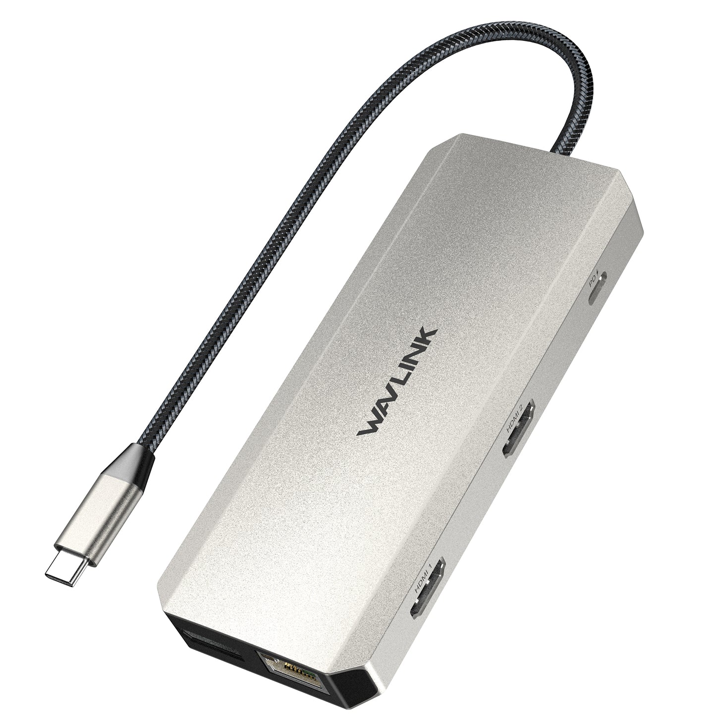WAVLINK UMD302 USB-C Docking Station with Dual 4K HD, Gigabit RJ45, 12-in-1 Multi-Port Hub Adapter for Laptops, PC