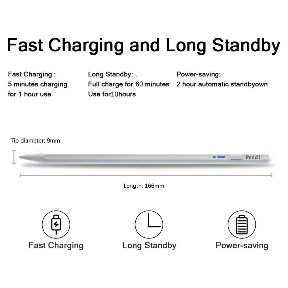 BP16-BL Universal Type-C Magnetic Bluetooth Stylus Pen Aluminum Alloy Capacitive Touch Screen Pen