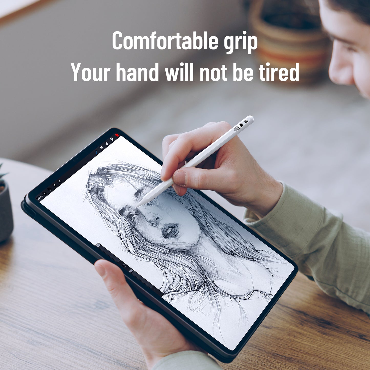 DUX DUCIS Magnetic Active Stylus Pen for iPad Drawing Writing Capacitive Pencil