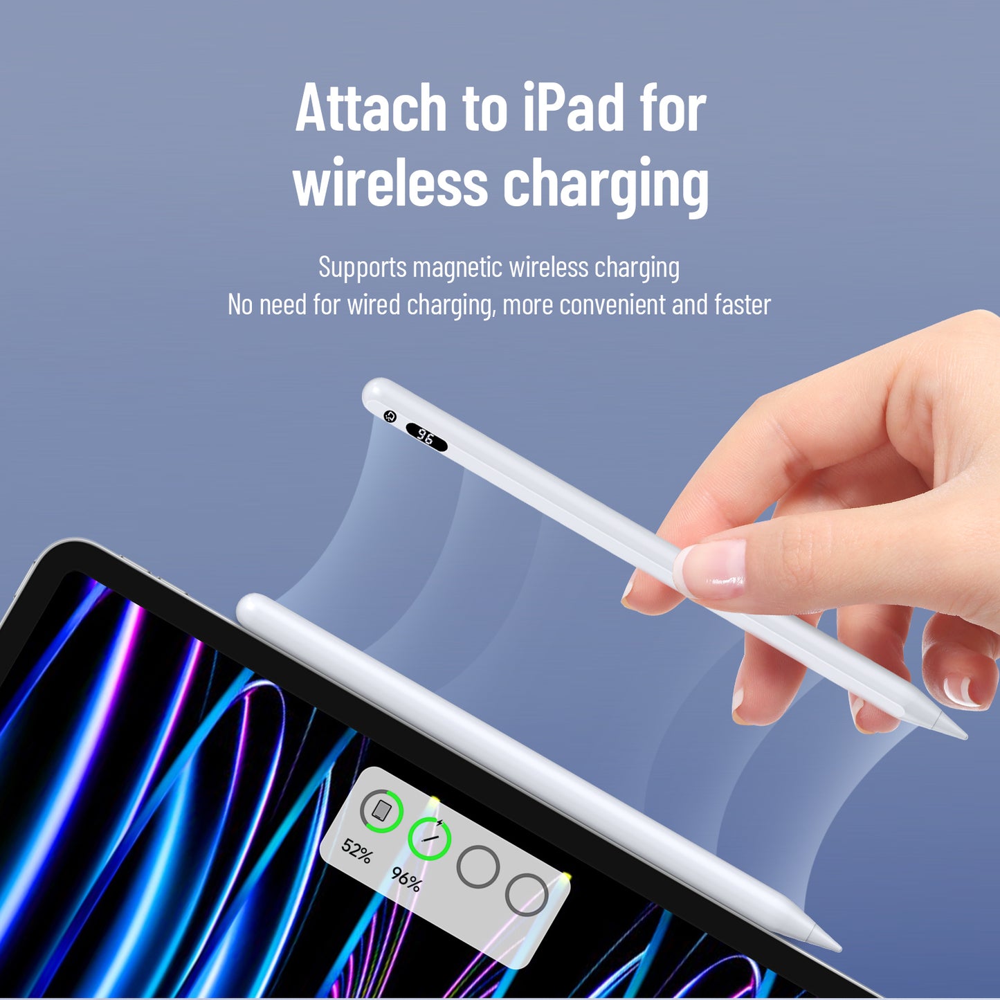 DUX DUCIS Magnetic Active Stylus Pen for iPad Drawing Writing Capacitive Pencil