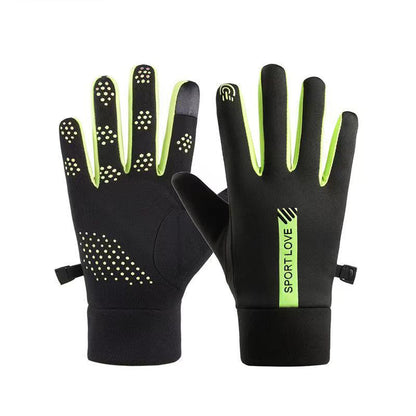 AL679542738 1 Pair Winter Cycling Gloves Water Resistant Windproof Anti-Slip Touch Screen Bike Gloves