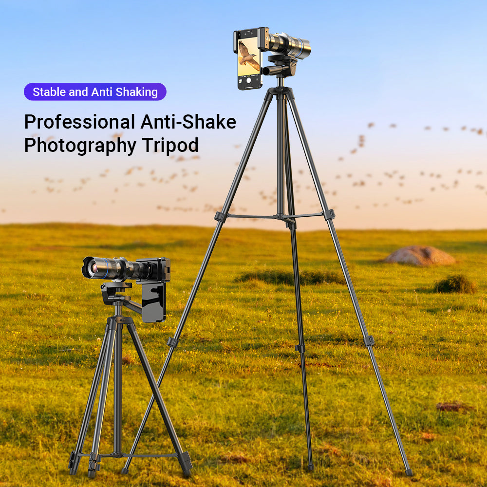 APEXEL APL-20-40XCR50 20-40X Zoom Telephoto Lens Tripod Set for Birds Watching, Concert, Multi-Layer Coated HD Phone Monocular