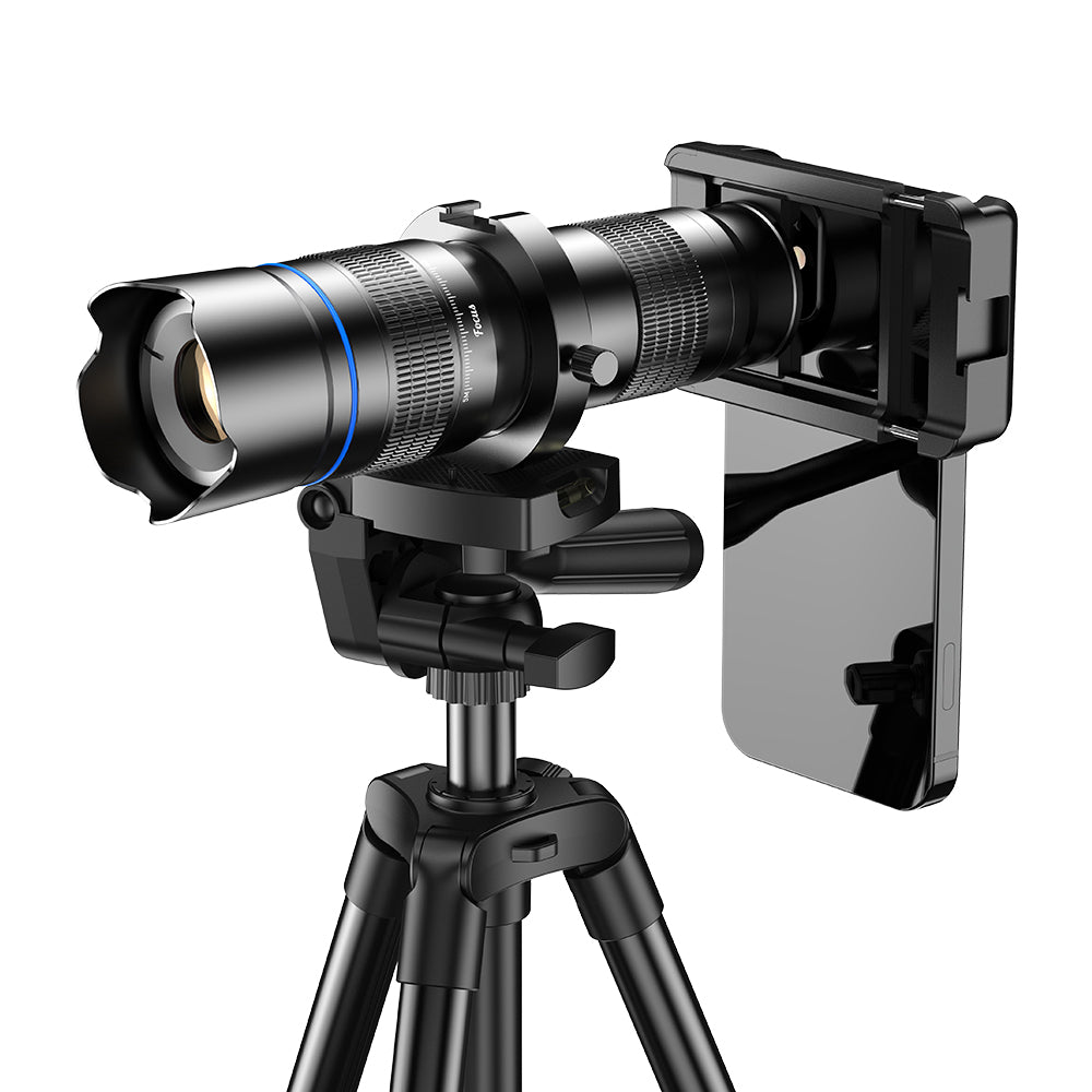 APEXEL APL-20-40XCR50 20-40X Zoom Telephoto Lens Tripod Set for Birds Watching, Concert, Multi-Layer Coated HD Phone Monocular