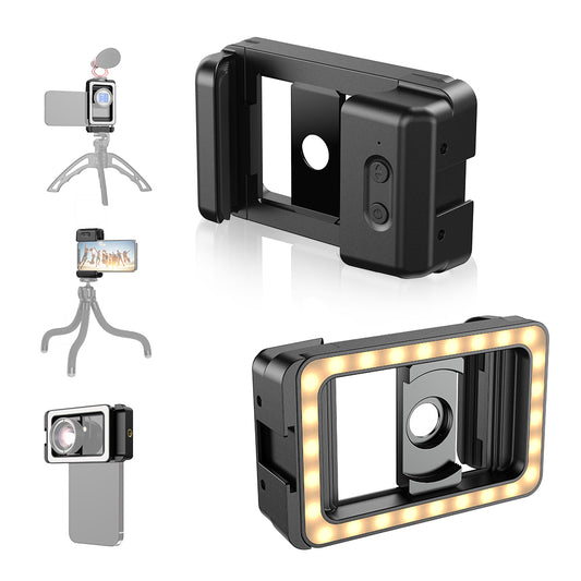 APEXEL APL-FL23 M17-37 LED Video Fill Light Portable Selfie Clip Light with 1 / 4 Thread Port for Phone