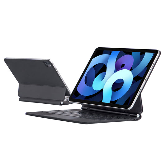 X7 For iPad Air (2020) / (2022)  /  Pro 11-inch (2018) / (2020) / (2021) / (2022) Bluetooth Keyboard Case Anti-Fall Tablet Stand Cover Wireless Keyboard Case with TouchPad