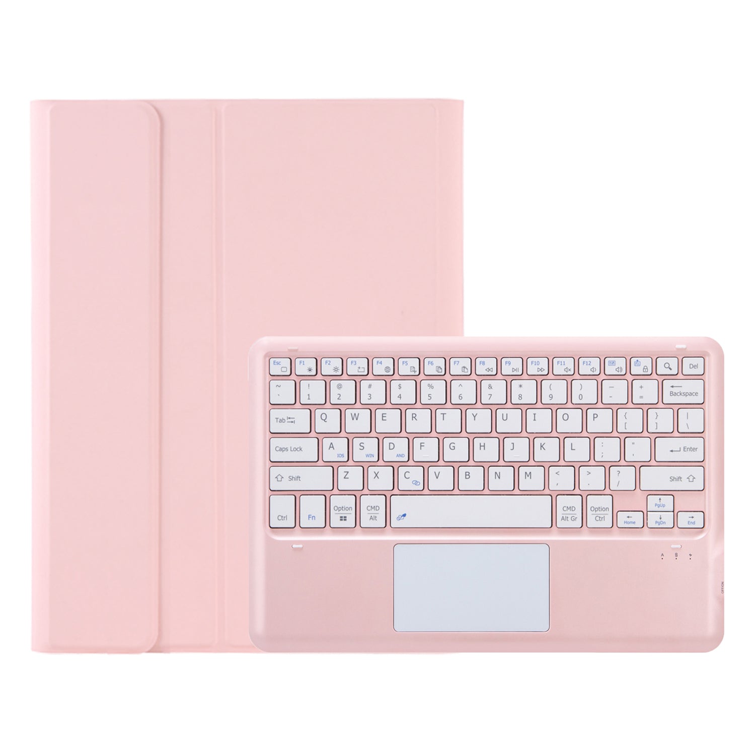 AHV8-A For Honor Pad V8 Pro 12.1-inch Slim Combo Case with Detachable Bluetooth Keyboard, Multi-Touch Trackpad PU Leather+TPU Stand Cover