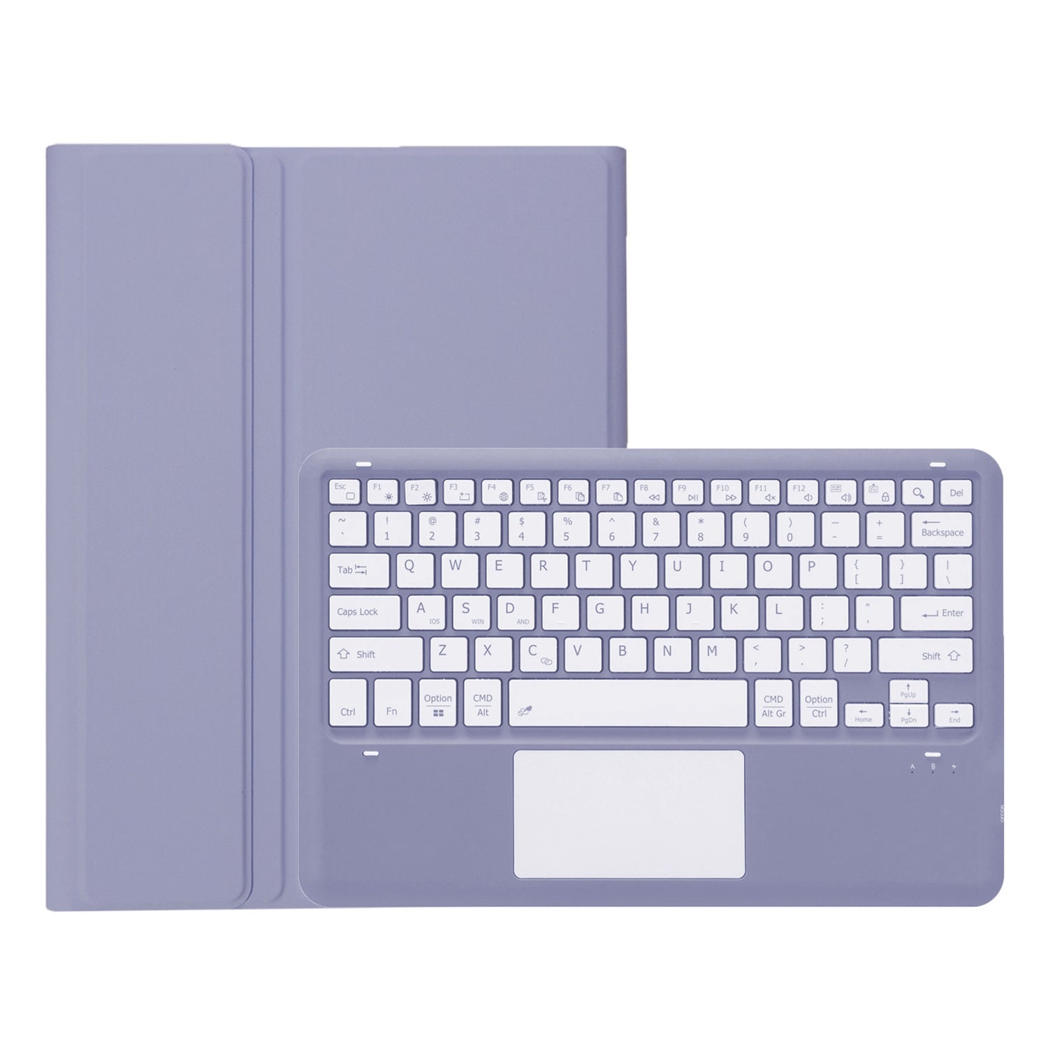AHV8-A For Honor Pad V8 Pro 12.1-inch Slim Combo Case with Detachable Bluetooth Keyboard, Multi-Touch Trackpad PU Leather+TPU Stand Cover