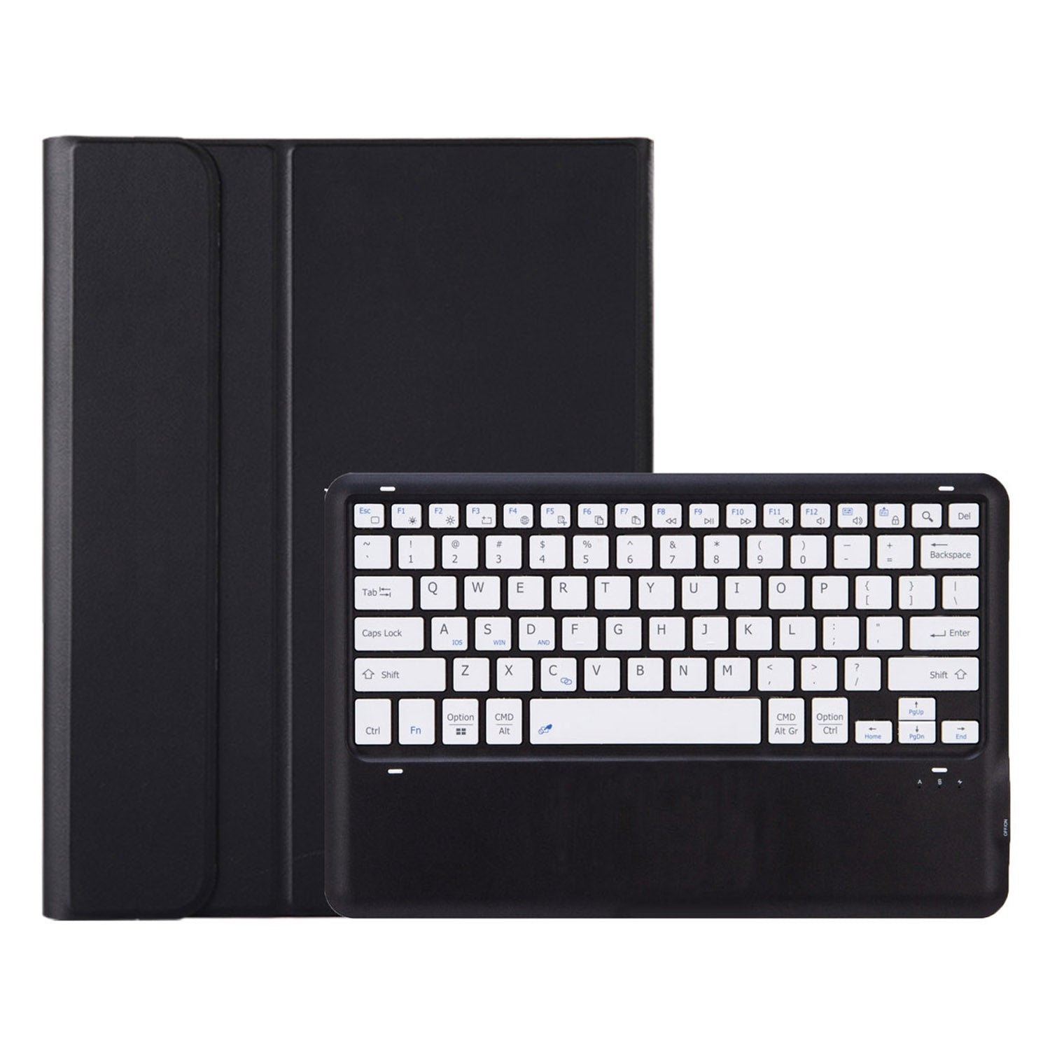 AHV8 For Honor Pad V8 Pro 12.1-inch Tablet Case with Detachable Bluetooth Keyboard PU Leather + TPU Protective Cover