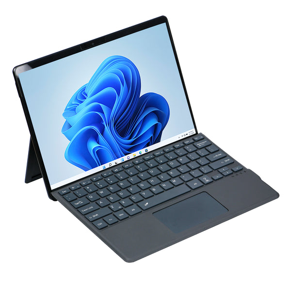 2089D For Microsoft Surface Pro 8 / 9 / X Bluetooth Keyboard Case with Touchpad, Pencil Holder, Wireless Keyboard