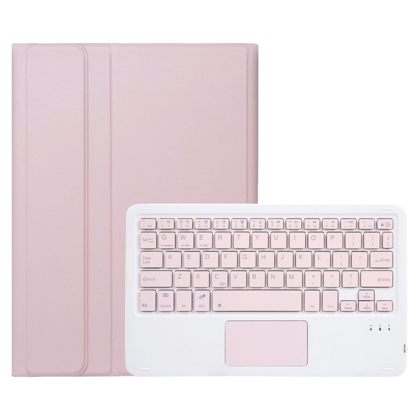 AHC3-A For Huawei Enjoy Tablet 2 / MatePad C3 10.1 inch / T 10S 10.1 inch / T 10 9.7 inch / Honor Pad 6 10.1-inch / Pad 7 / Pad X8 Tablet Case with Detachable Bluetooth Keyboard