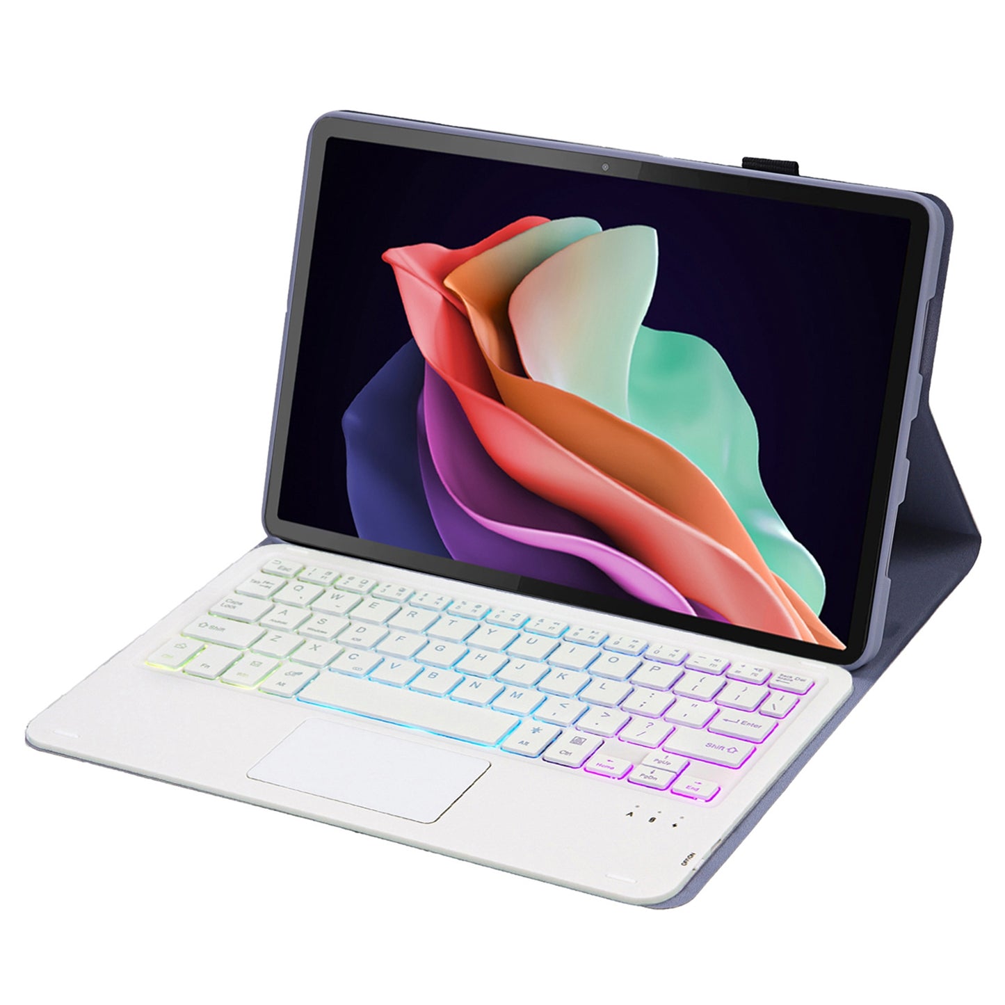 AHC3-AS For Huawei Enjoy Tablet 2 / MatePad C3 10.1 inch / T 10S 10.1 inch / T 10 9.7 inch / Honor Pad 6 10.1-inch / Pad 7 / Pad X8 Tablet Case + Detachable Keyboard with 3 Colour Backlight