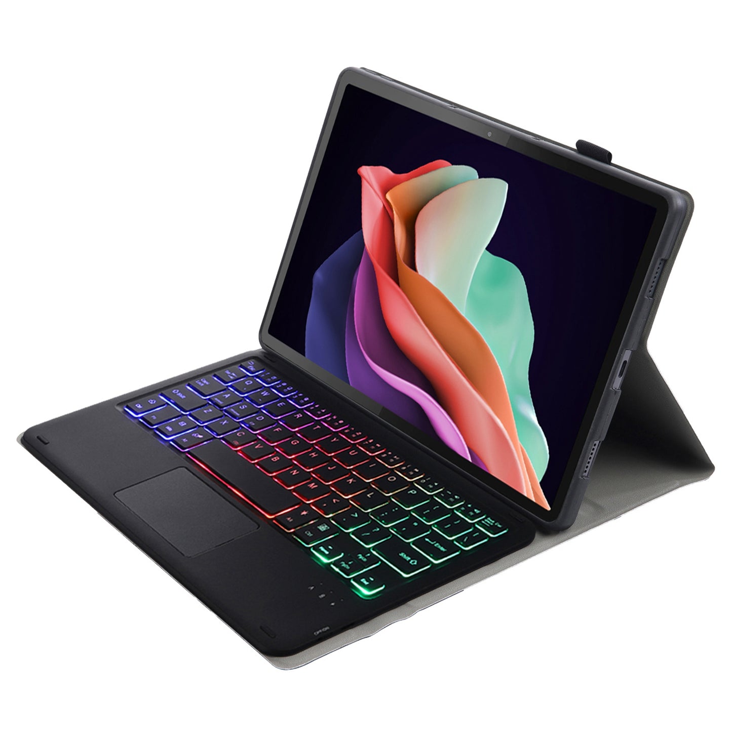 AHC3-AS For Huawei Enjoy Tablet 2 / MatePad C3 10.1 inch / T 10S 10.1 inch / T 10 9.7 inch / Honor Pad 6 10.1-inch / Pad 7 / Pad X8 Tablet Case + Detachable Keyboard with 3 Colour Backlight