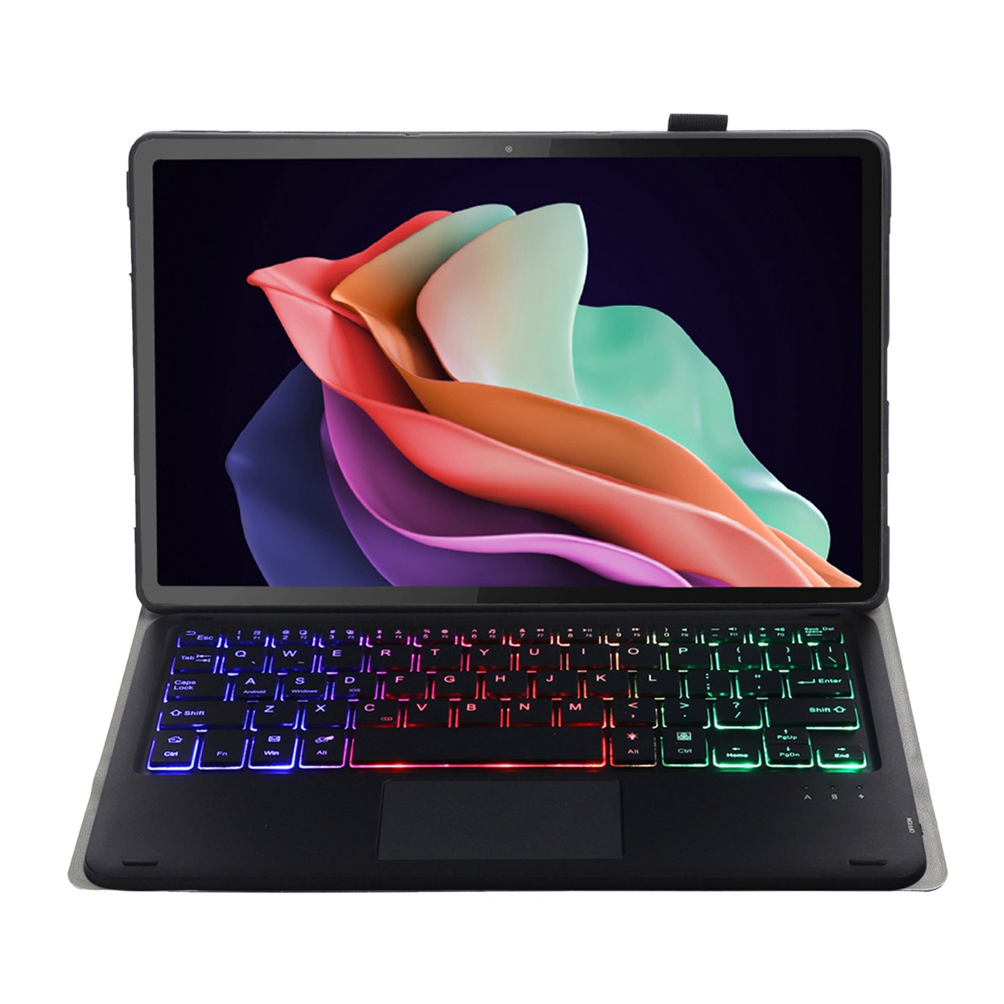 AHC3-AS For Huawei Enjoy Tablet 2 / MatePad C3 10.1 inch / T 10S 10.1 inch / T 10 9.7 inch / Honor Pad 6 10.1-inch / Pad 7 / Pad X8 Tablet Case + Detachable Keyboard with 3 Colour Backlight