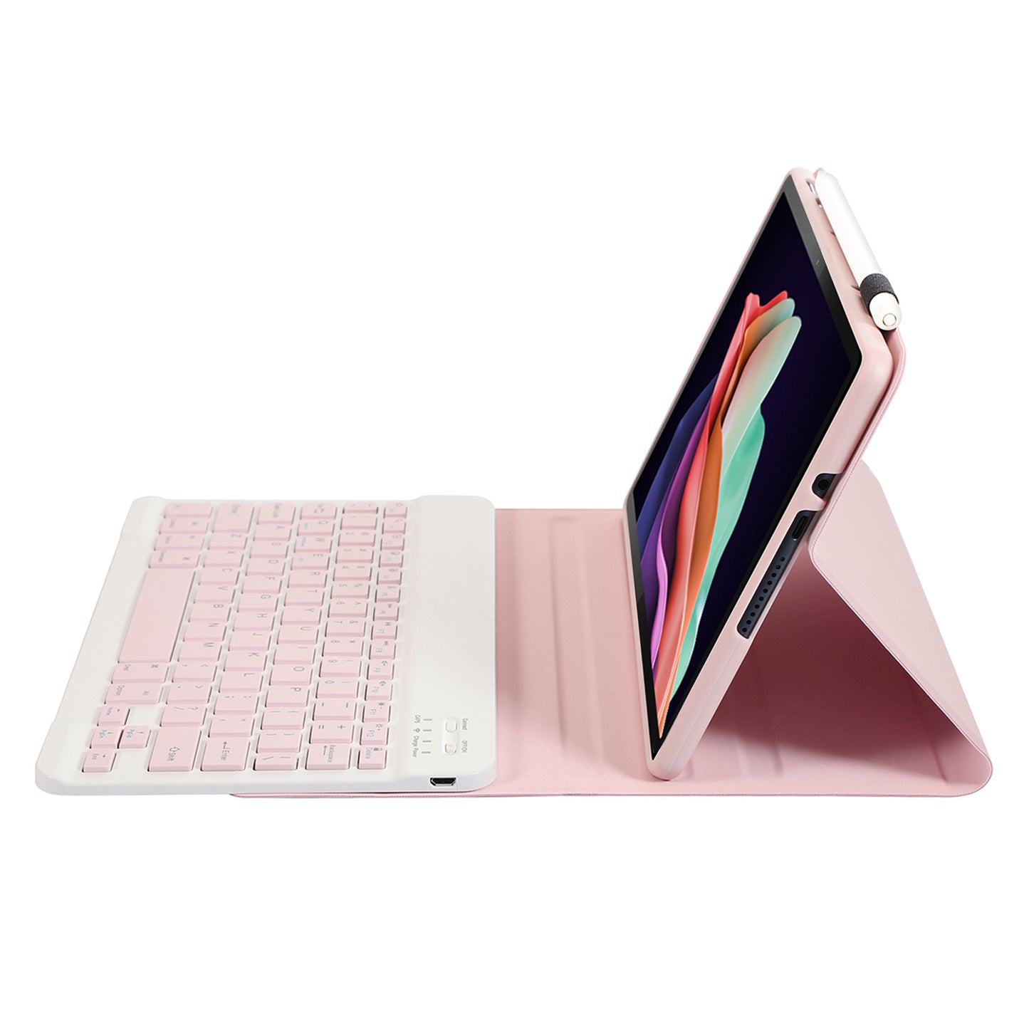AH13 For Huawei Enjoy Tablet 2 / MatePad C3 10.1 inch / T 10S 10.1 inch / T 10 9.7 inch / Honor Pad 6 10.1-inch / Pad 7 / Pad X8 Slim Tablet Case with Bluetooth Detachable Keyboard