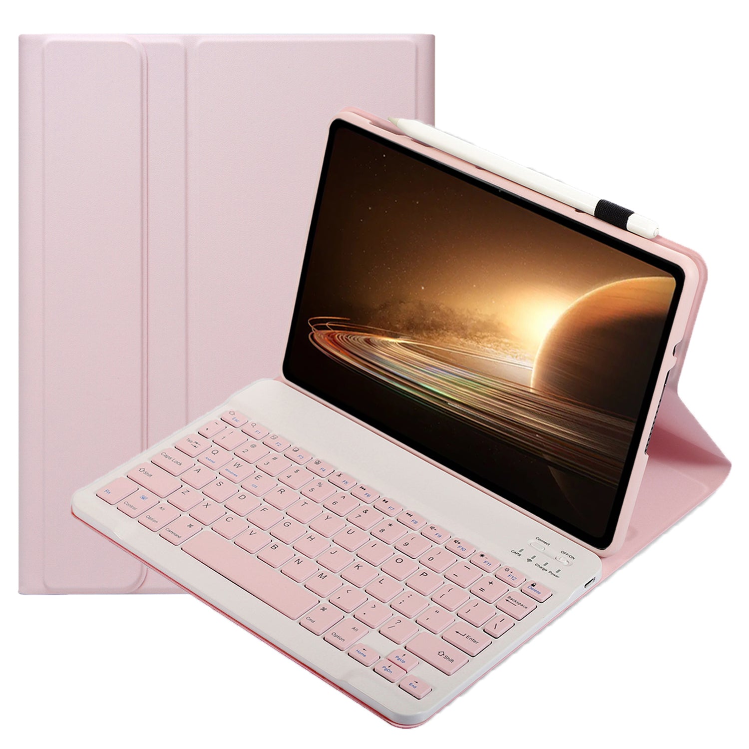 OP13 For Oppo Pad 2 Soft Tablet Case with Bluetooth Keyboard Stand Leather Cover