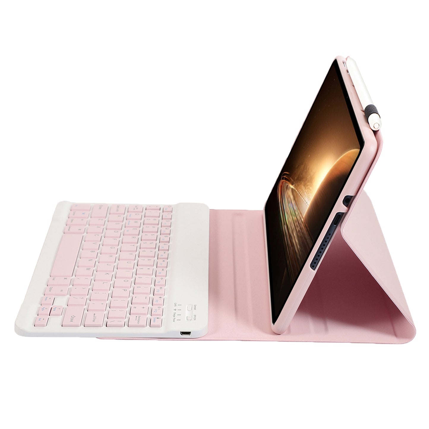 OP13 For Oppo Pad 2 Soft Tablet Case with Bluetooth Keyboard Stand Leather Cover