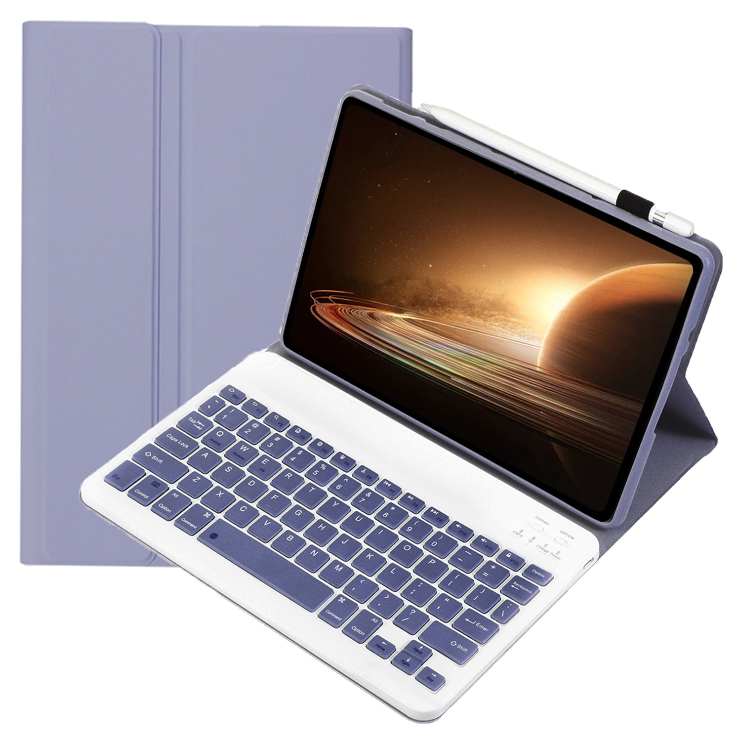 OP13 For Oppo Pad 2 Soft Tablet Case with Bluetooth Keyboard Stand Leather Cover