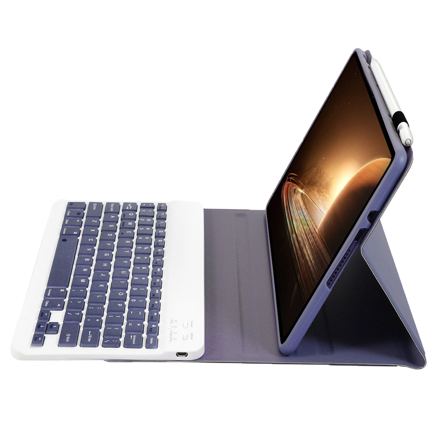 OP13 For Oppo Pad 2 Soft Tablet Case with Bluetooth Keyboard Stand Leather Cover