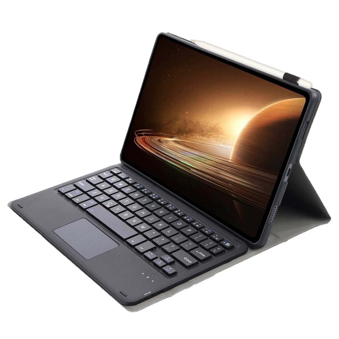 OP13-A For Oppo Pad 2 Tablet Case with Detachable Bluetooth Keyboard Touchpad Leather Stand Cover