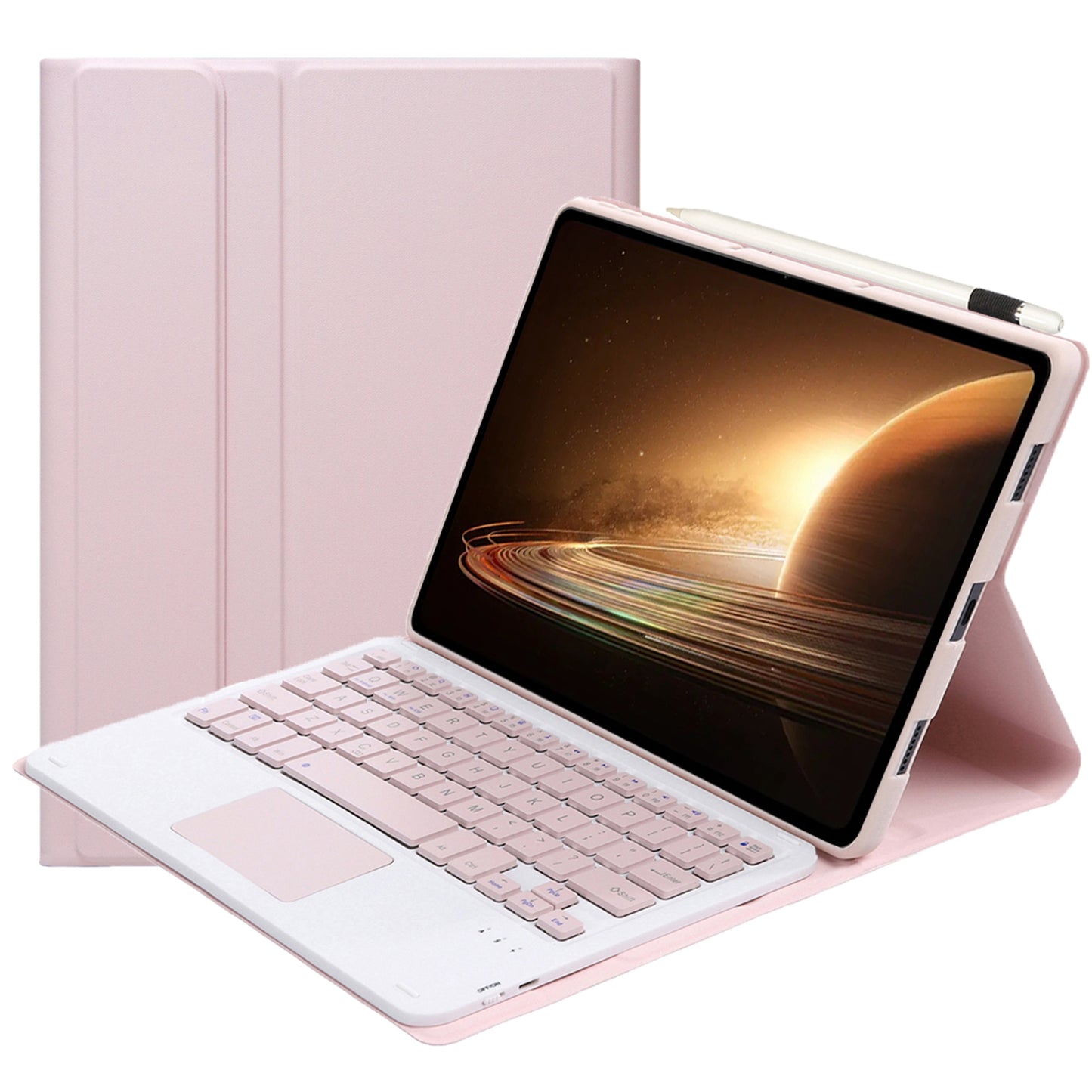 OP13-A For Oppo Pad 2 Tablet Case with Detachable Bluetooth Keyboard Touchpad Leather Stand Cover