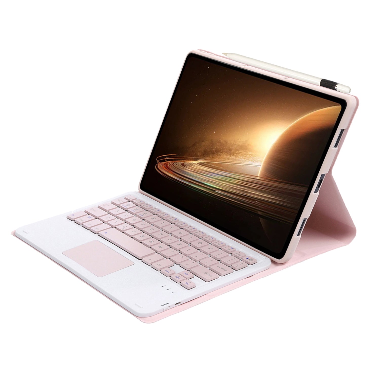 OP13-A For Oppo Pad 2 Tablet Case with Detachable Bluetooth Keyboard Touchpad Leather Stand Cover