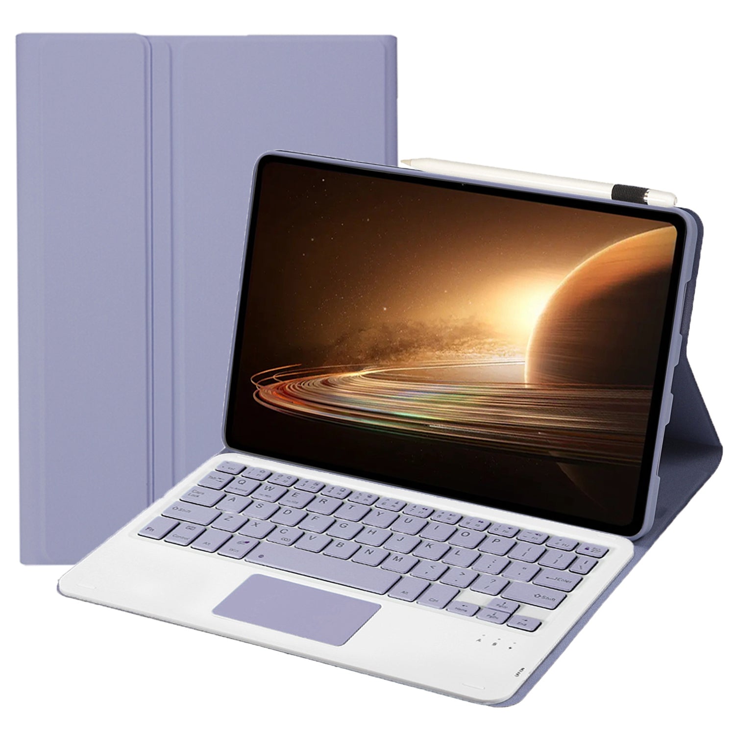 OP13-A For Oppo Pad 2 Tablet Case with Detachable Bluetooth Keyboard Touchpad Leather Stand Cover