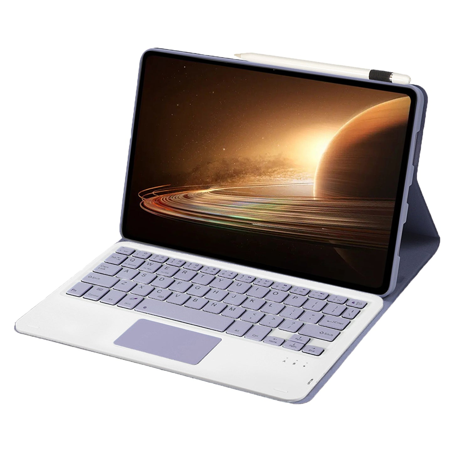 OP13-A For Oppo Pad 2 Tablet Case with Detachable Bluetooth Keyboard Touchpad Leather Stand Cover