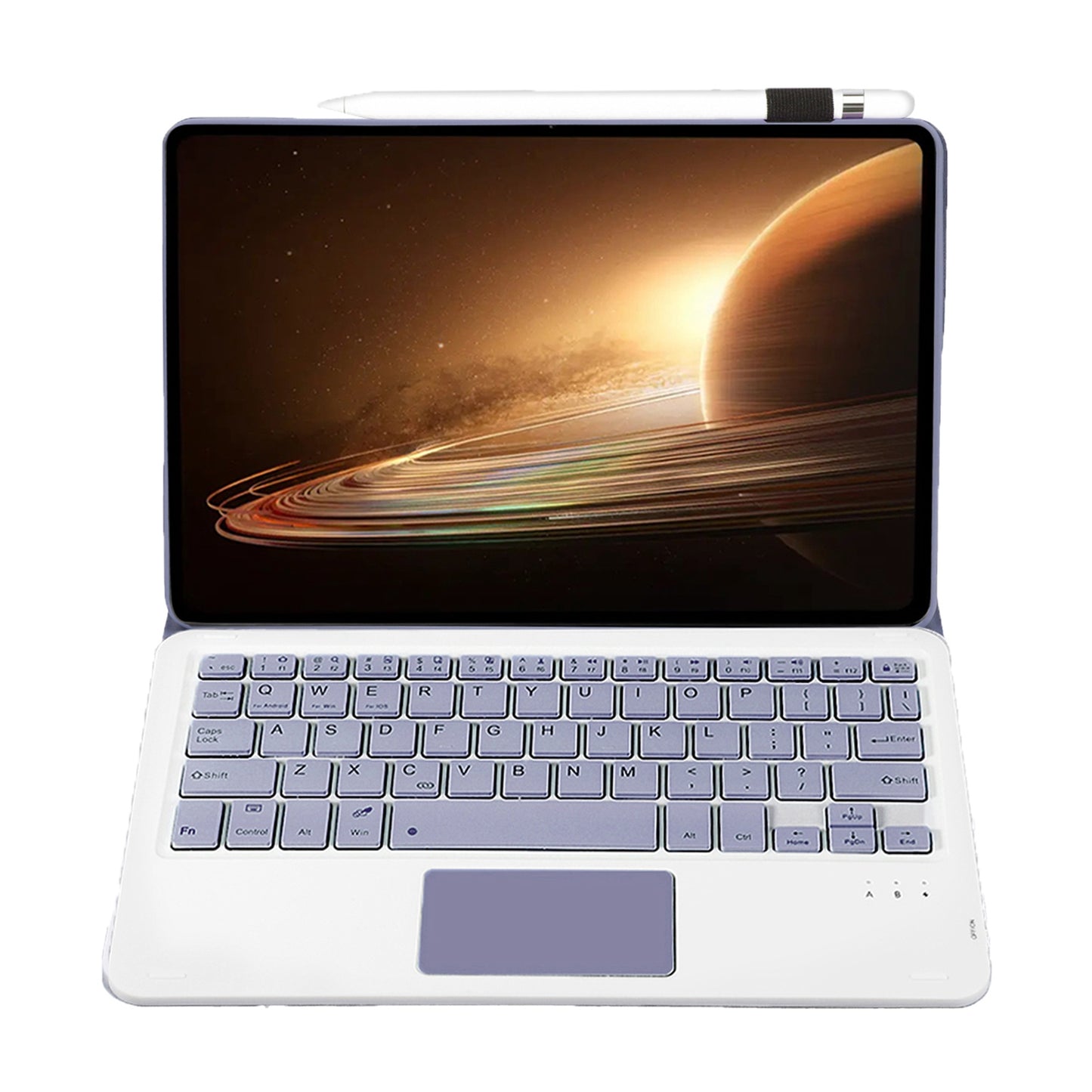 OP13-A For Oppo Pad 2 Tablet Case with Detachable Bluetooth Keyboard Touchpad Leather Stand Cover