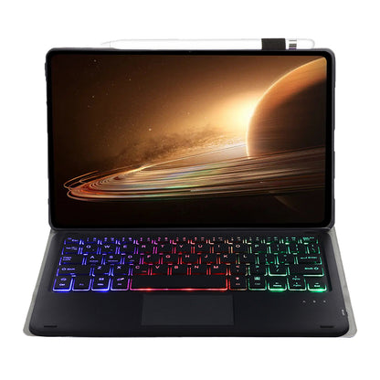 OP13-AS For Oppo Pad 2 Tablet Case with Detachable Touchpad Backlit Keyboard Folio Tablet Cover