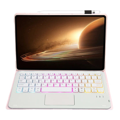 OP13-AS For Oppo Pad 2 Tablet Case with Detachable Touchpad Backlit Keyboard Folio Tablet Cover
