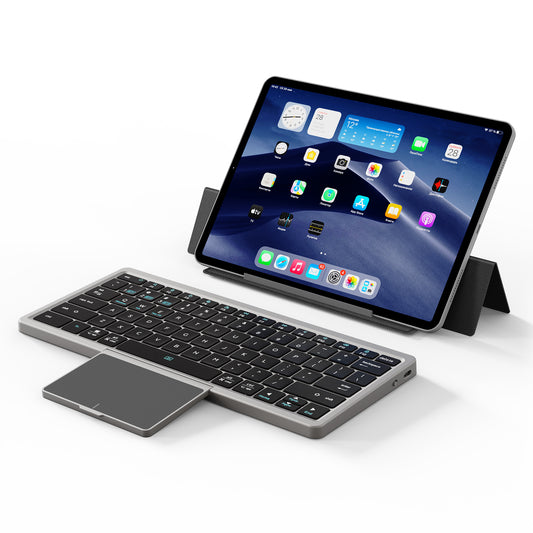 DUX DUCIS Multifunctional Bluetooth Keyboard Portable Slim Wireless Keyboard with Touchpad for Laptops / Tablets / Phones