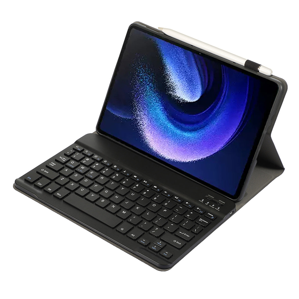 A0N7 For Xiaomi Pad 6 / Pad 6 Pro PU Leather Cover Ultra-Thin Stand Tablet Case with Removable Bluetooth Keyboard