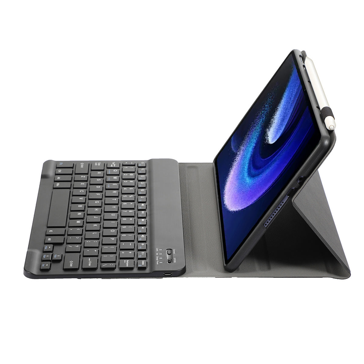 A0N7 For Xiaomi Pad 6 / Pad 6 Pro PU Leather Cover Ultra-Thin Stand Tablet Case with Removable Bluetooth Keyboard