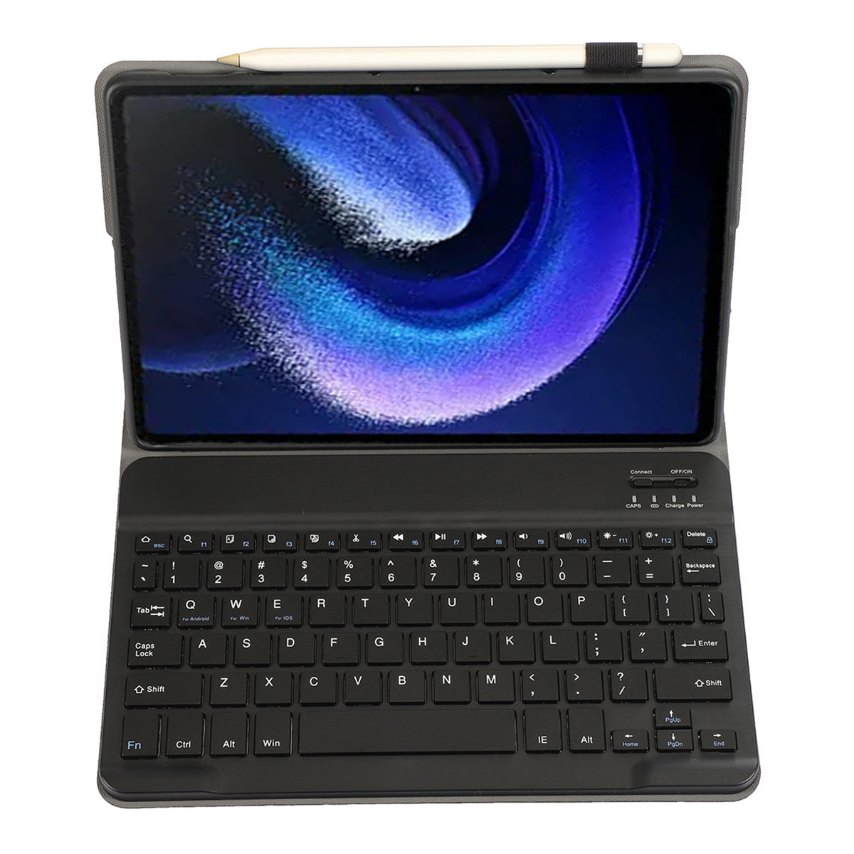 A0N7 For Xiaomi Pad 6 / Pad 6 Pro PU Leather Cover Ultra-Thin Stand Tablet Case with Removable Bluetooth Keyboard