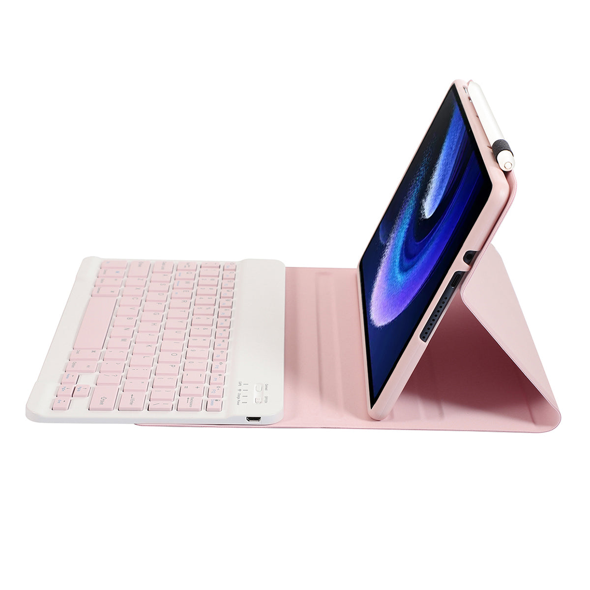 A0N7 For Xiaomi Pad 6 / Pad 6 Pro PU Leather Cover Ultra-Thin Stand Tablet Case with Removable Bluetooth Keyboard