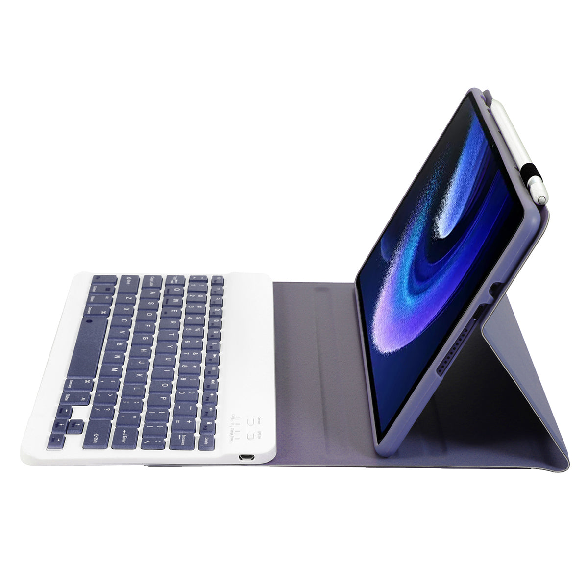 A0N7 For Xiaomi Pad 6 / Pad 6 Pro PU Leather Cover Ultra-Thin Stand Tablet Case with Removable Bluetooth Keyboard