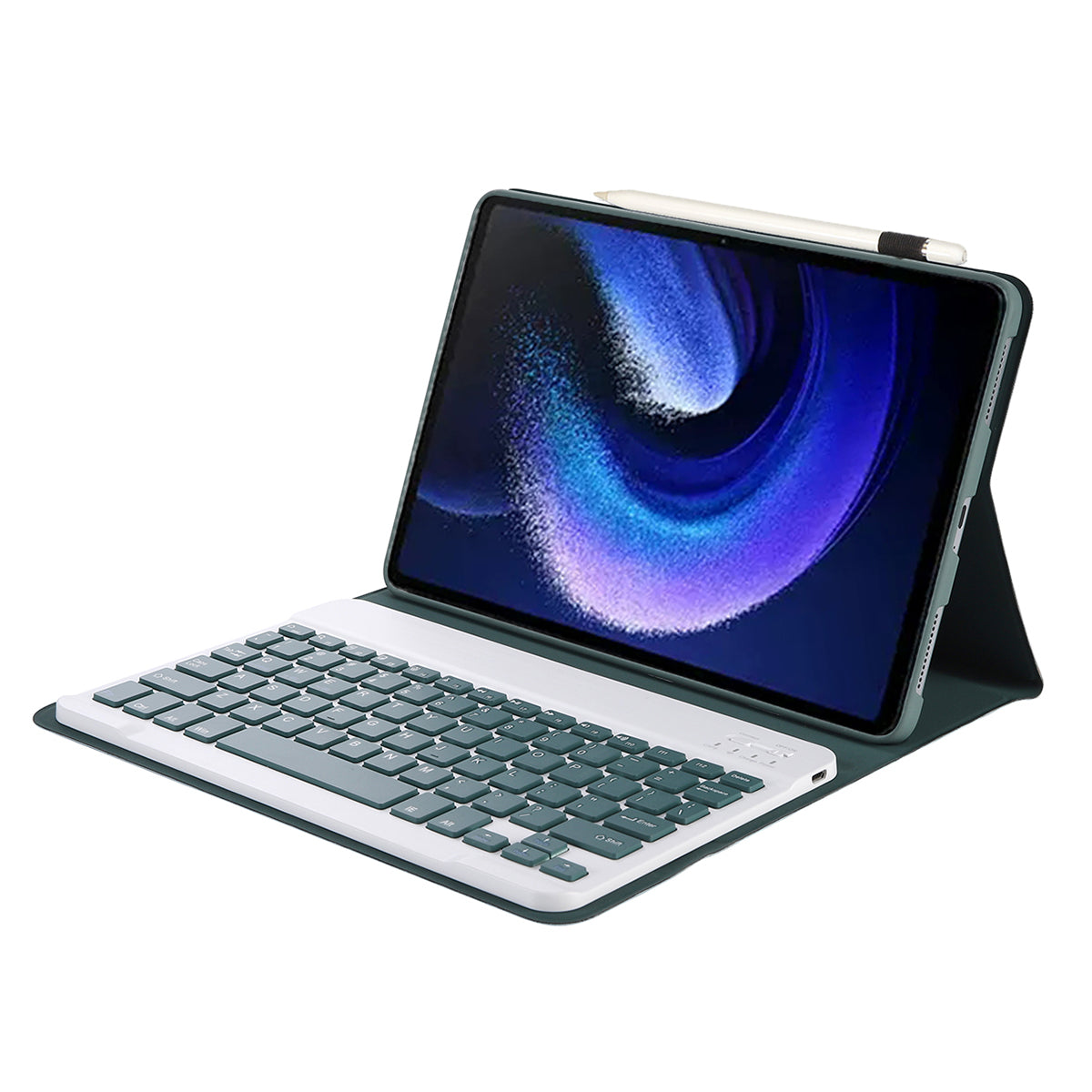 A0N7 For Xiaomi Pad 6 / Pad 6 Pro PU Leather Cover Ultra-Thin Stand Tablet Case with Removable Bluetooth Keyboard
